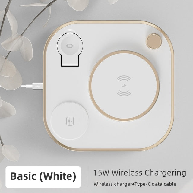 15w LED 3 In 1 Wireless Charger Lamp