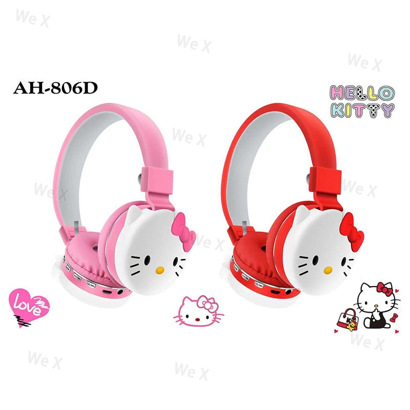 Cute Hello Kitty Wireless Bluetooth Headphone