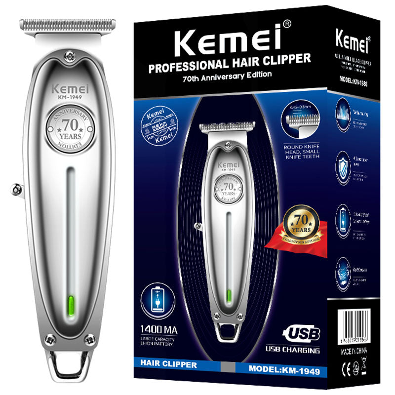 Cordless Carbon Steel Blade Hair Clipper