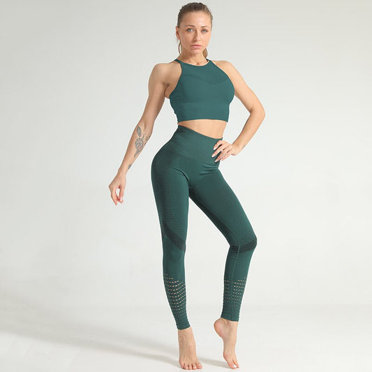 2Pc Mesh Active Leggings Set