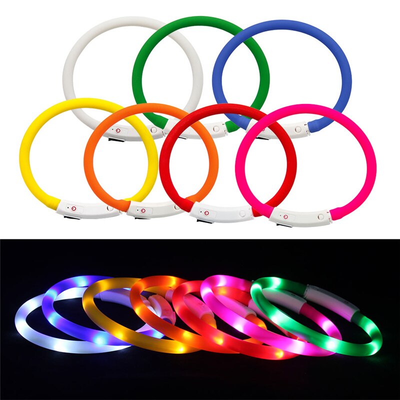 Rechargeable LED Light Dog Collar