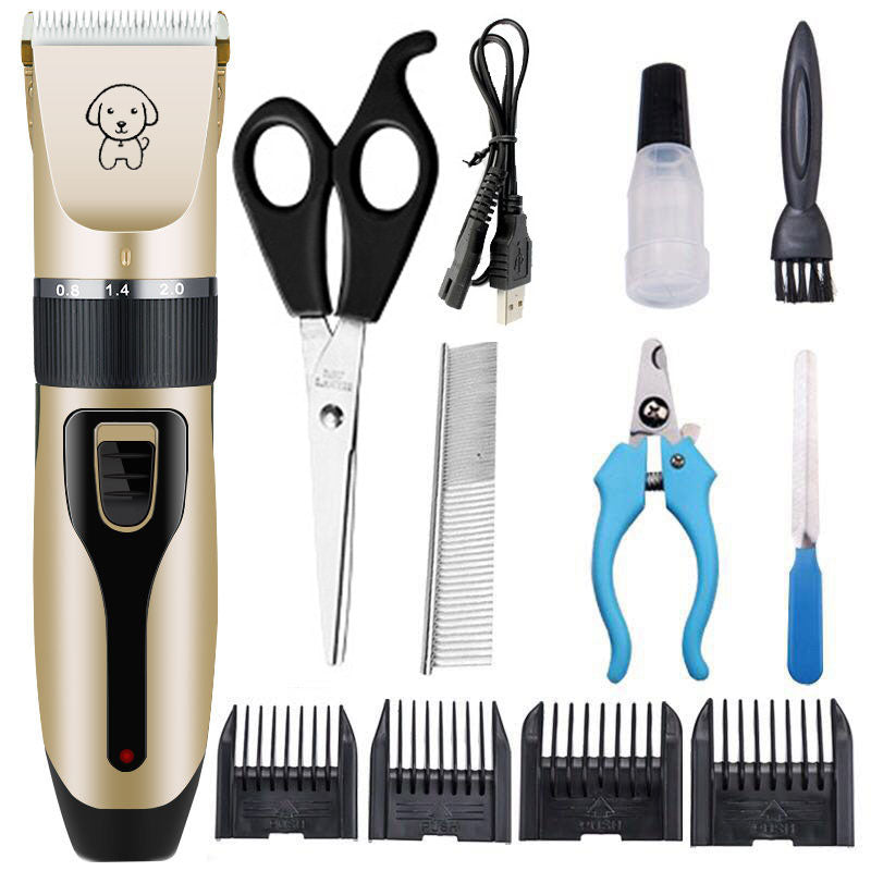 Rechargeable Professional Hair Clipper (Pet/Cat/Dog/Rabbit) Hair Trimmer Dog Hair Clipper Grooming Shaver Set Pets Haircut Tool