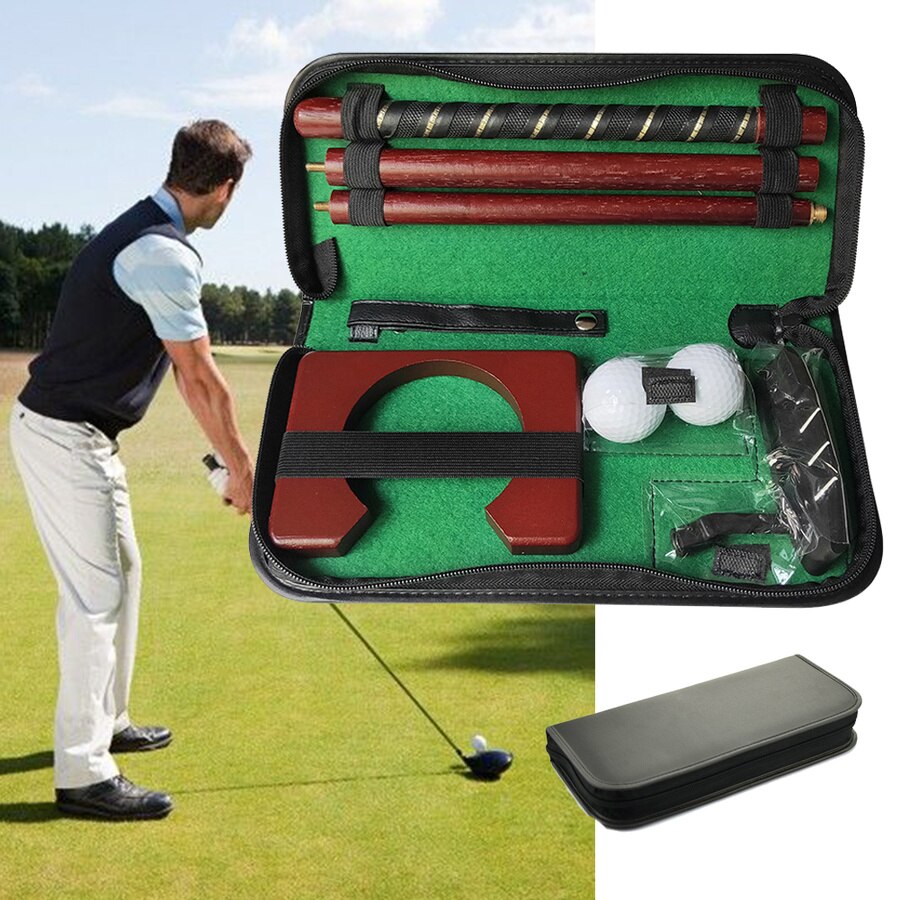 4Pc Portable Practice Golf Putter Kit