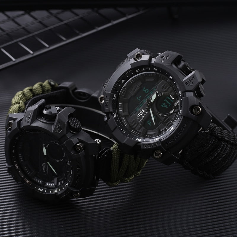 LED Military Watch With Compass