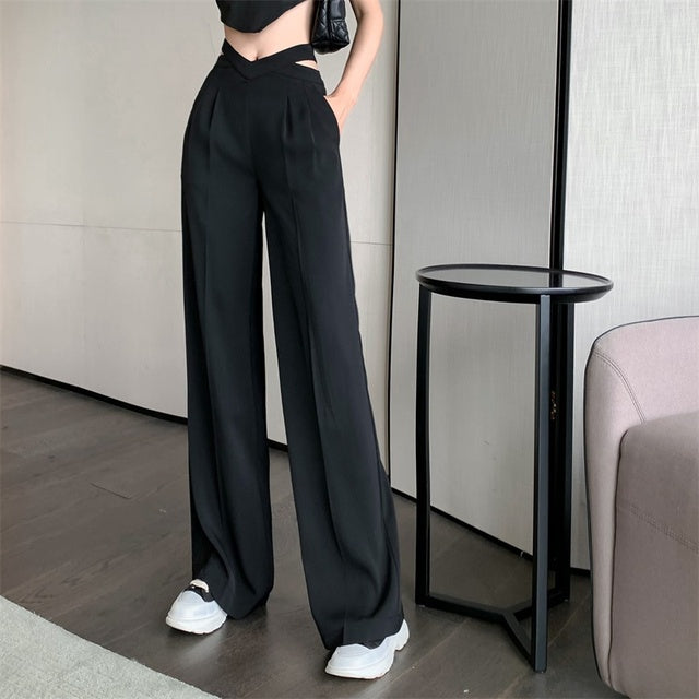 Pleated Wide Leg Pants