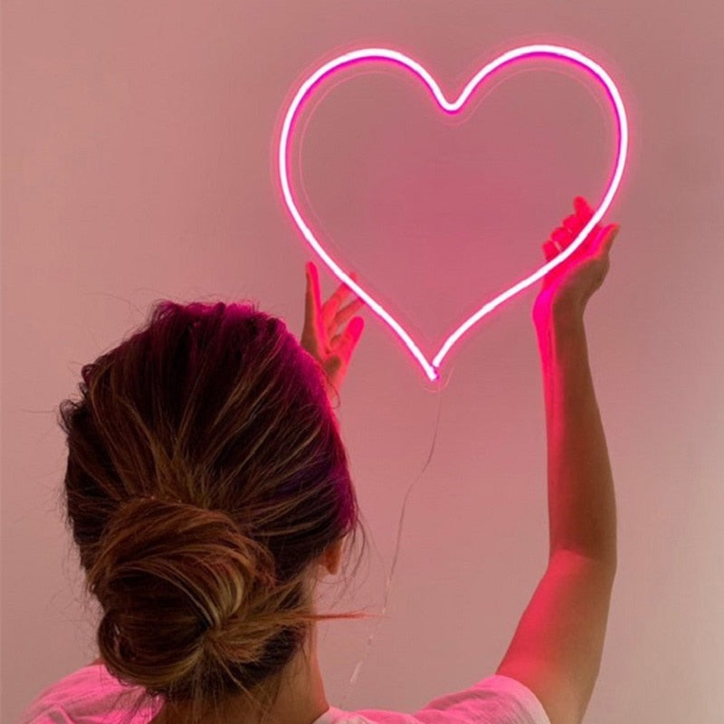 38cm Big Heart Shape Neon Sign