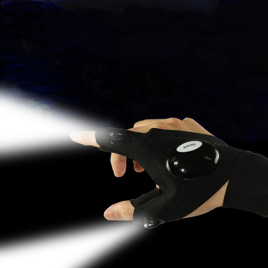 Fingerless LED Glove Flashlight