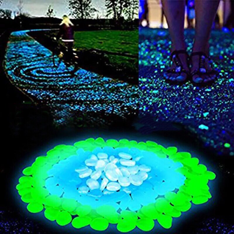 Glow In The Dark Luminous Garden Pebbles