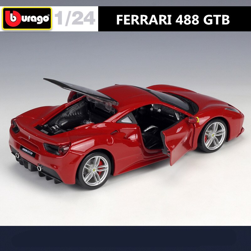 Ferrari 488 GTB Diecast Sports Car Model