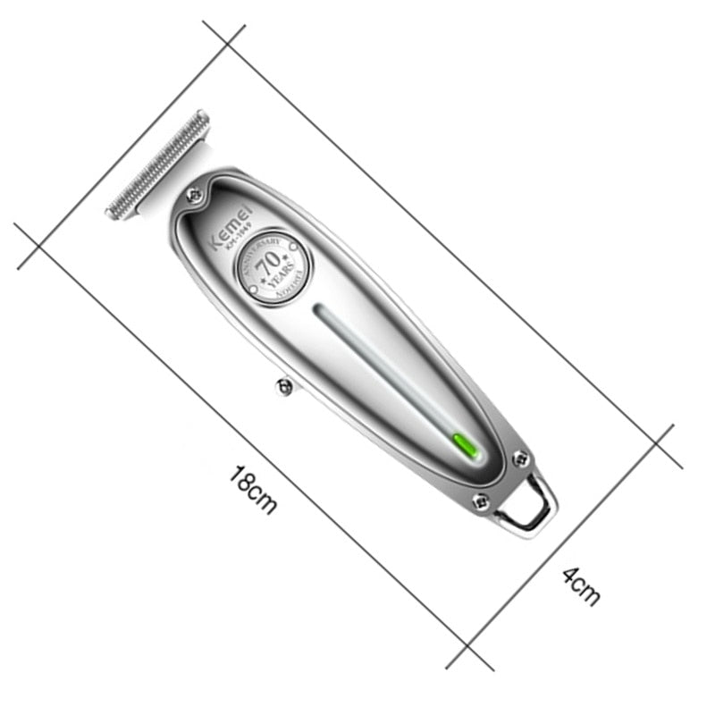 Cordless Carbon Steel Blade Hair Clipper