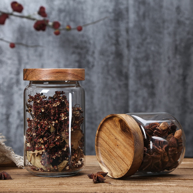 Glass Pantry Storage Jar Set