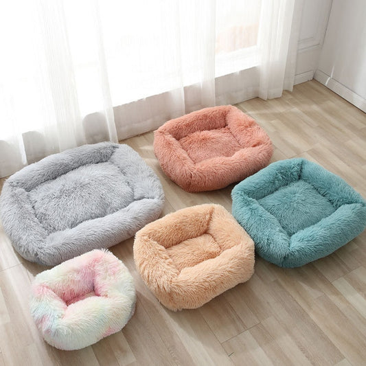 Plush Cushion Pet Bed Square