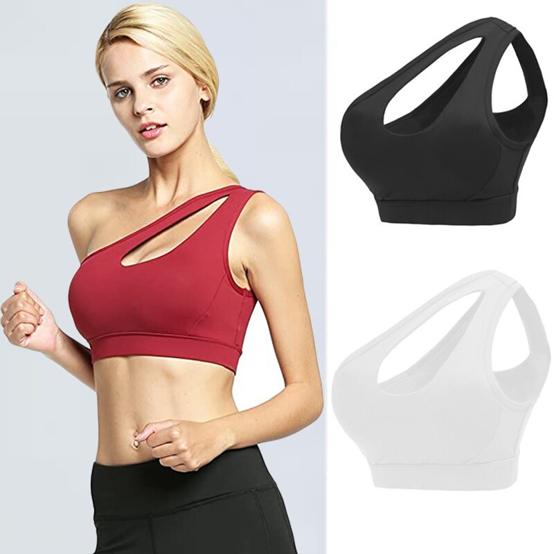 One Shoulder Athletic Crop Top