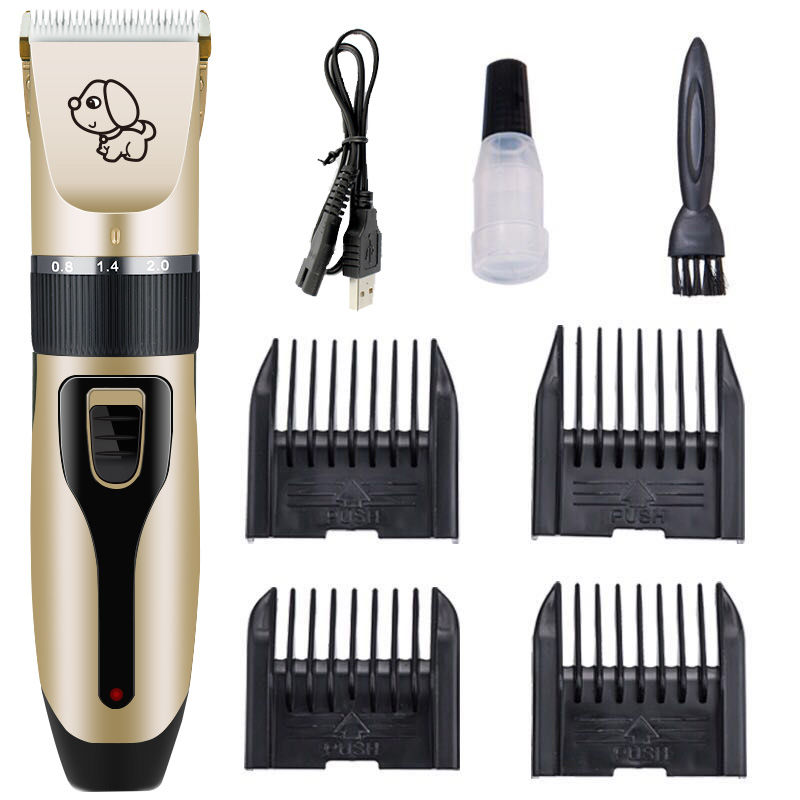 Rechargeable Professional Hair Clipper (Pet/Cat/Dog/Rabbit) Hair Trimmer Dog Hair Clipper Grooming Shaver Set Pets Haircut Tool