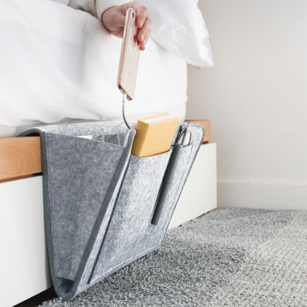 Felt Bedside Storage Bin