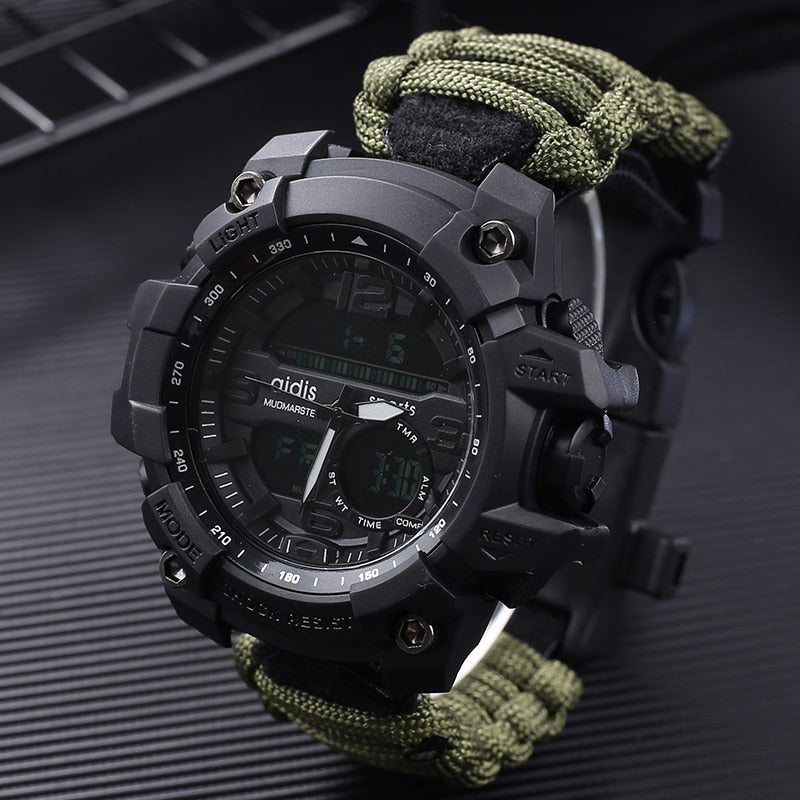 LED Military Watch With Compass