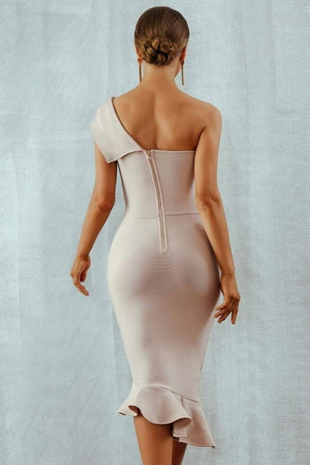 London Calling Off Shoulder Bodycon Dress