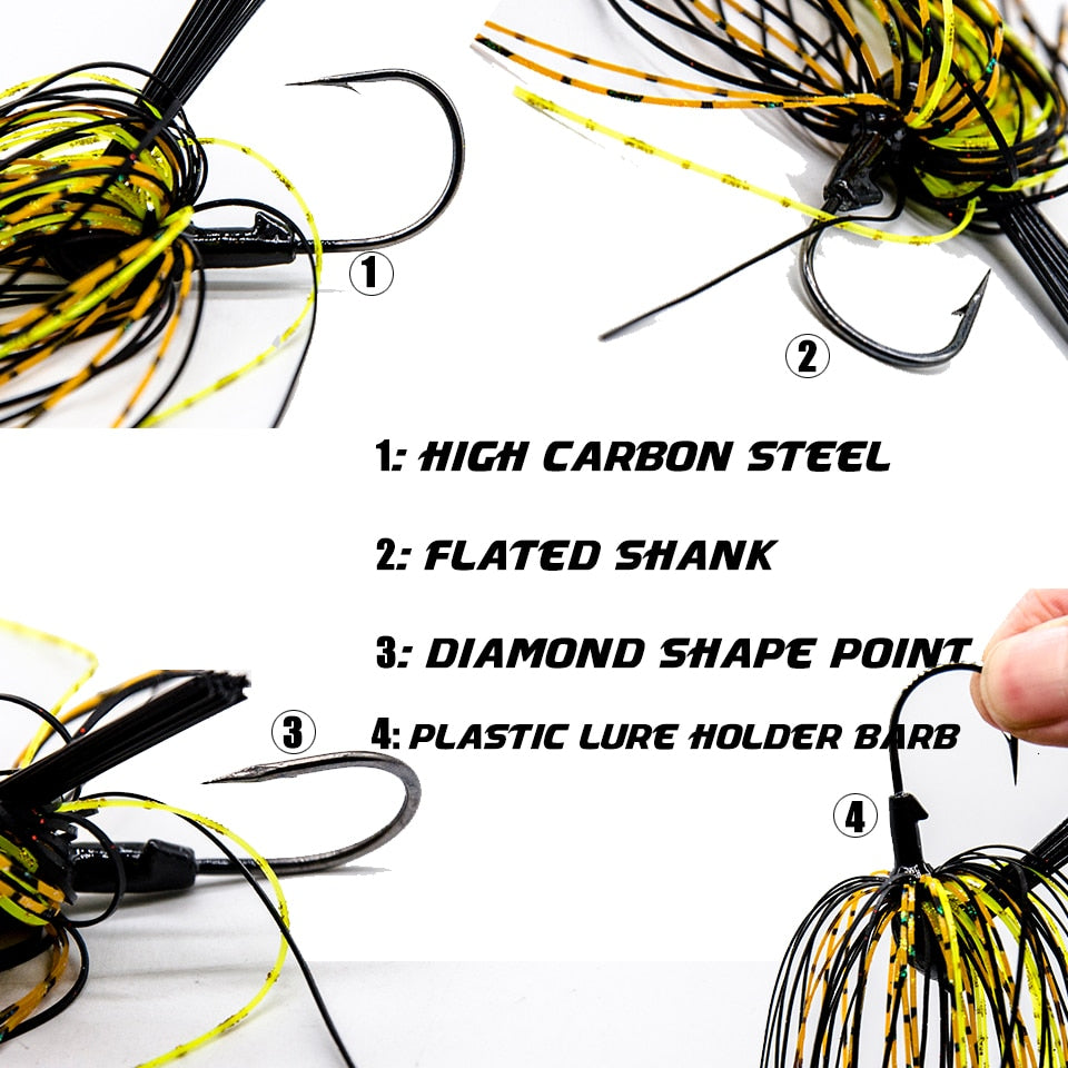 10g Bass Pike Jigging Fishhook