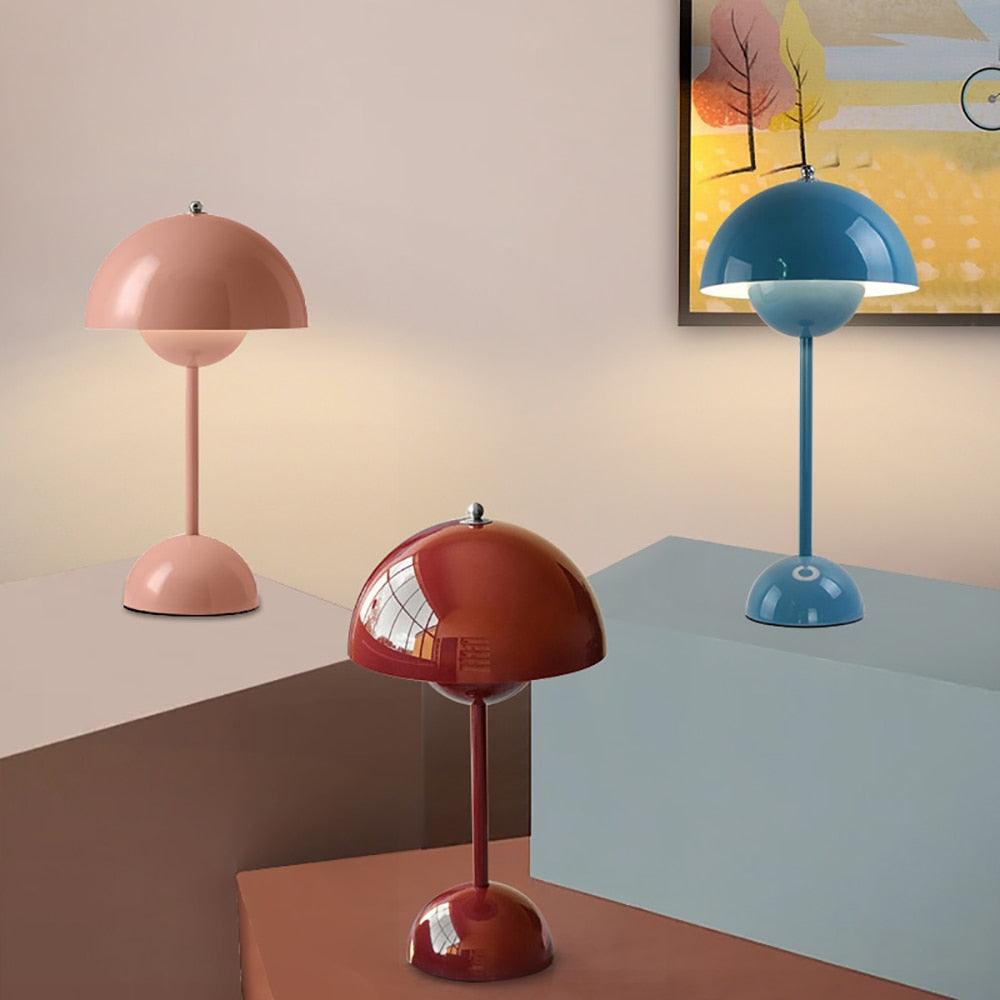 Panton Rechargeable Mushroom Table Lamp