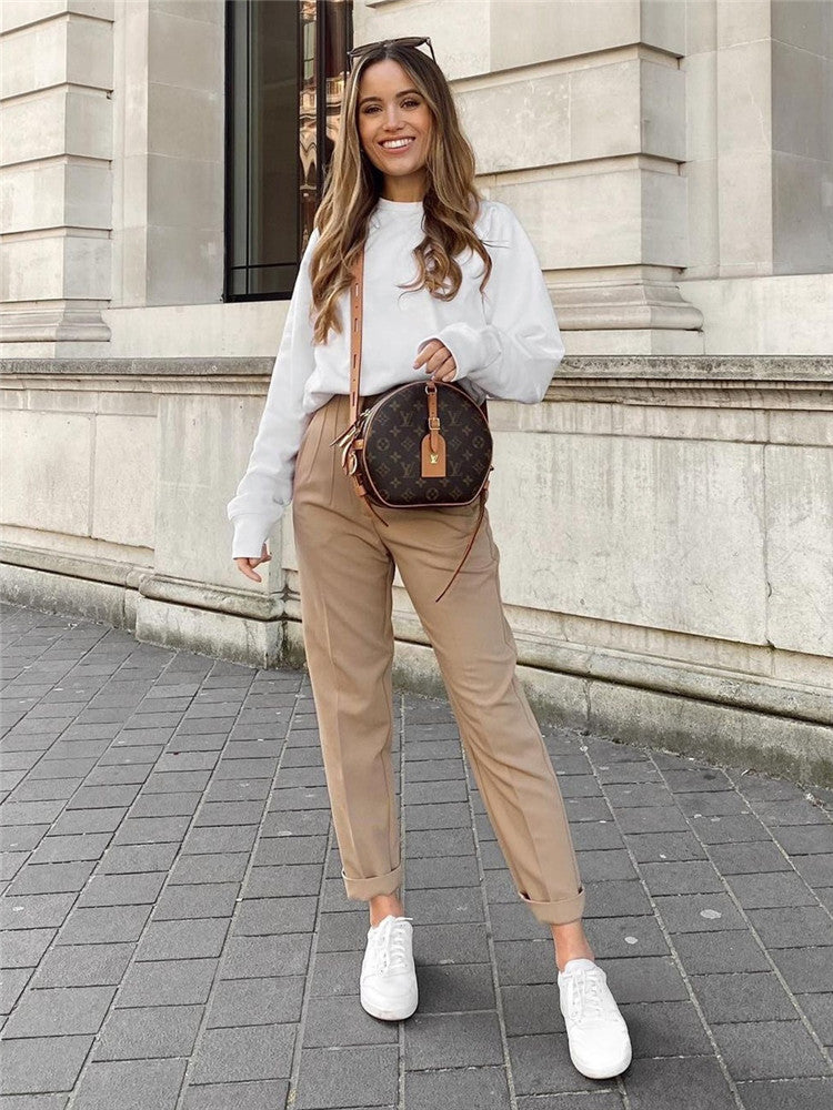 High Waist Streetwear Trousers