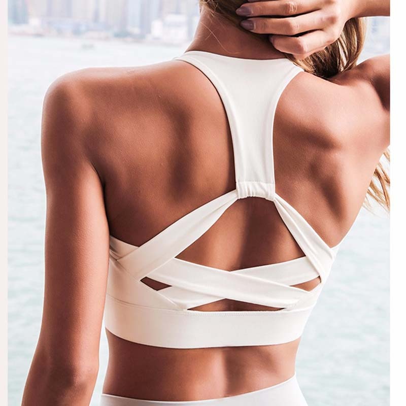 Athletic Racer Strap Back Sports Bra