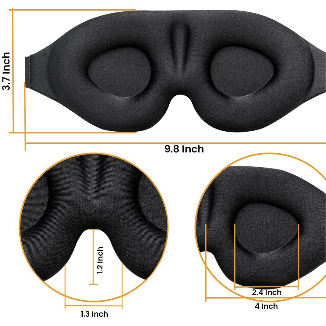 2 Pk 3D Eye Sleep Mask