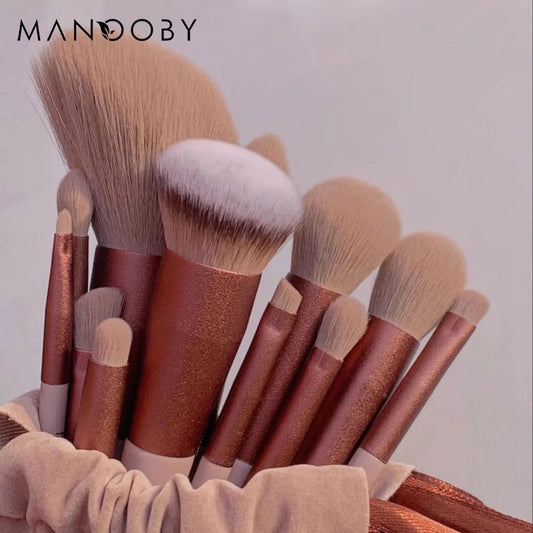 13Pc Makeup Brush Set