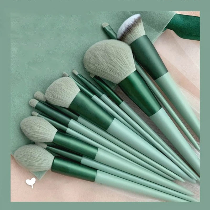 13Pc Makeup Brush Set