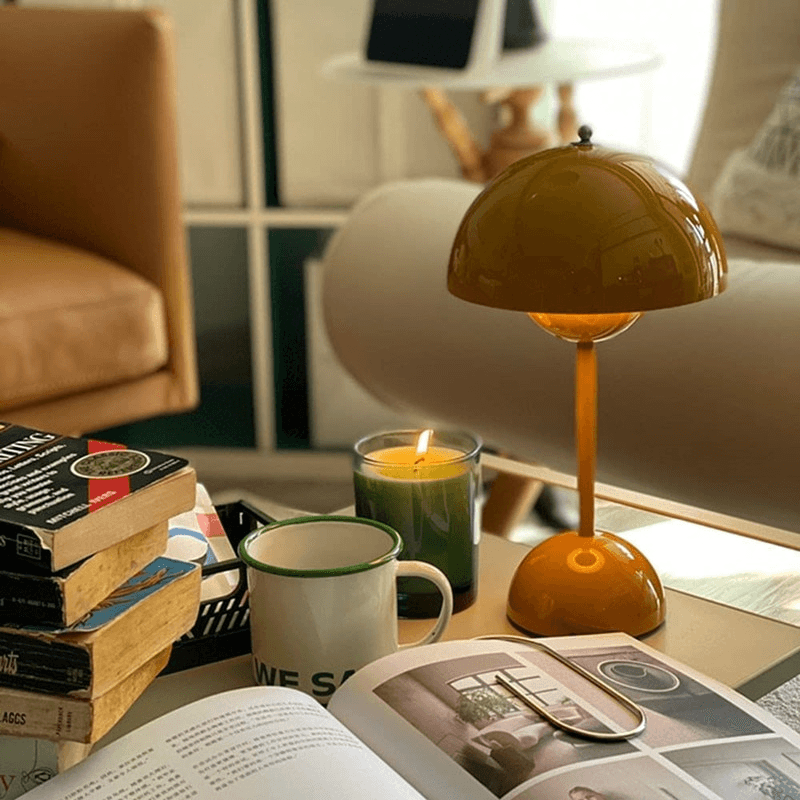 Panton Rechargeable Mushroom Table Lamp