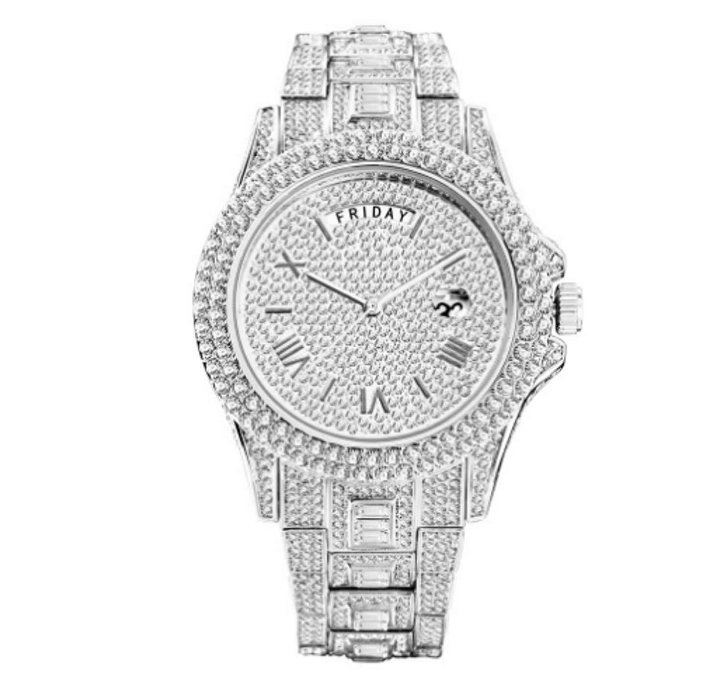 Masculino Diamond Quartz Watch