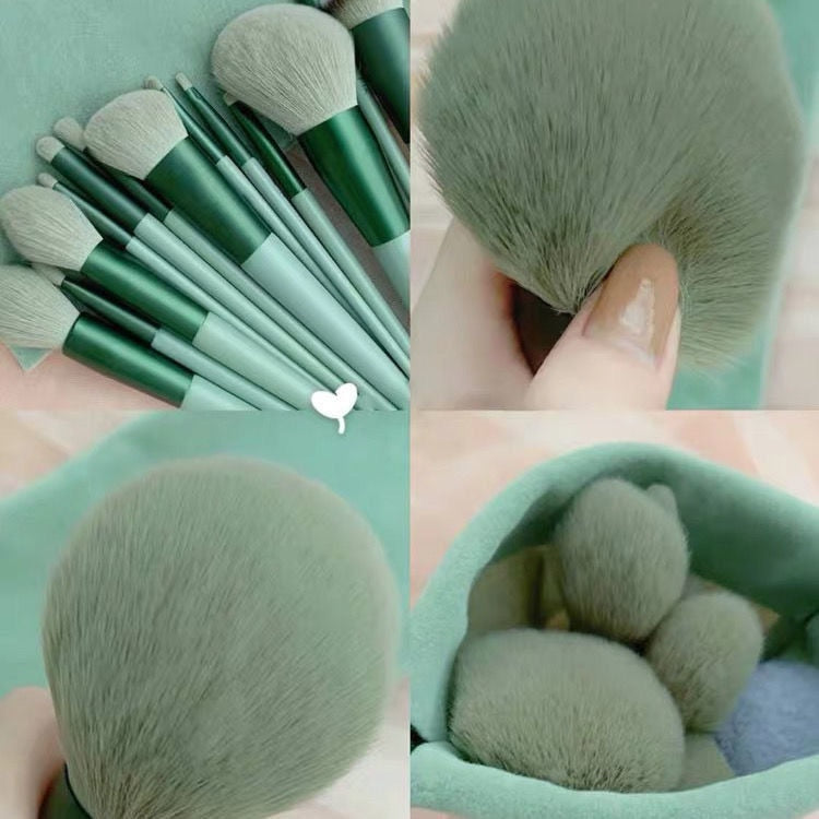 13Pc Makeup Brush Set