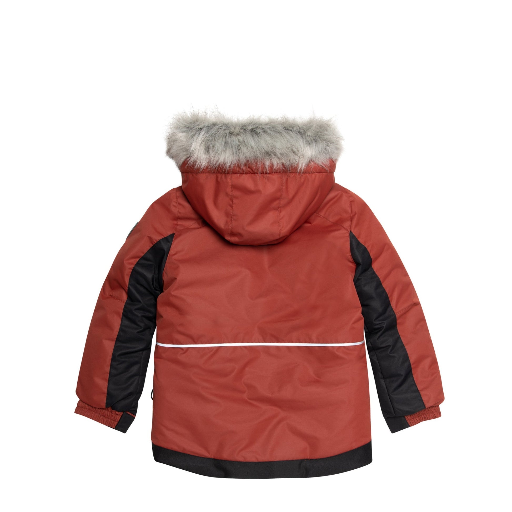 He'll look oh-so-cool and feel oh-so-warm when he's playing outdoors in our Two Piece Snowsuit Red and Khaki With Printed Camo.