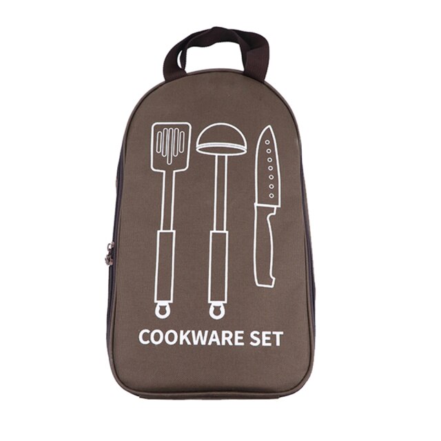 Our Camping Cookware Carry All is the perfect storage solution for your camping cookware?   Durable cotton blend material, these bags are ideal for storing your pots, pans, plates, utensils, and other cooking essentials.