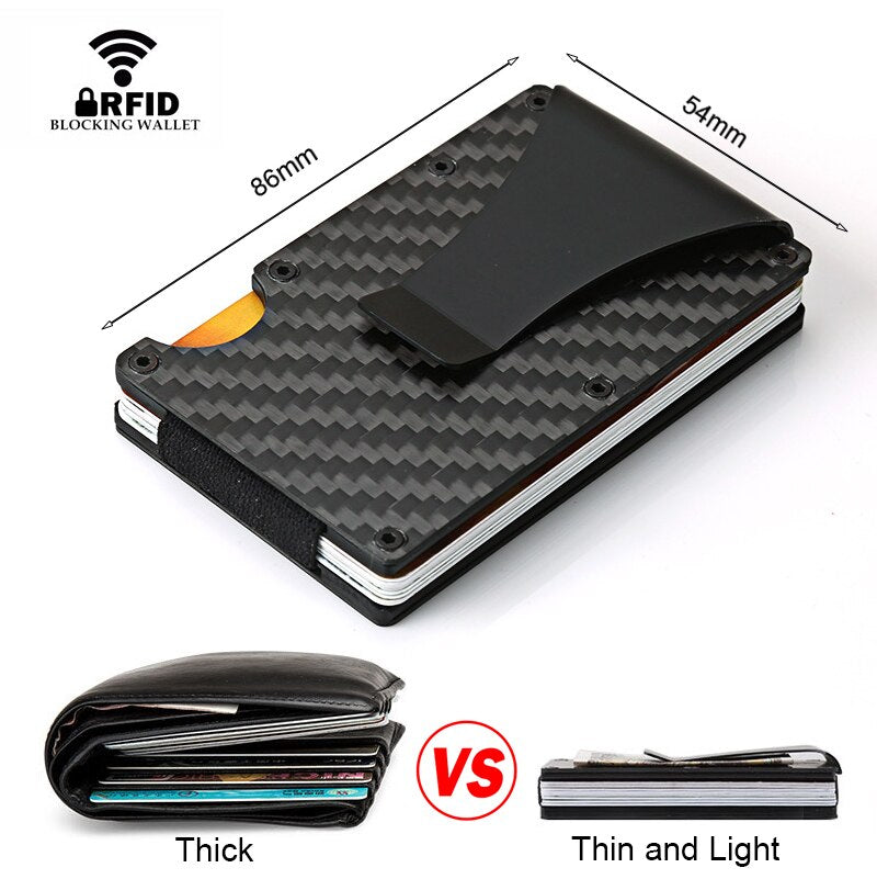 Enjoy safety, privacy and security with our Carbon Fiber RFID Wallet. Convenience and elegance meet security in this slim fit wallet. Free Express Shipping.