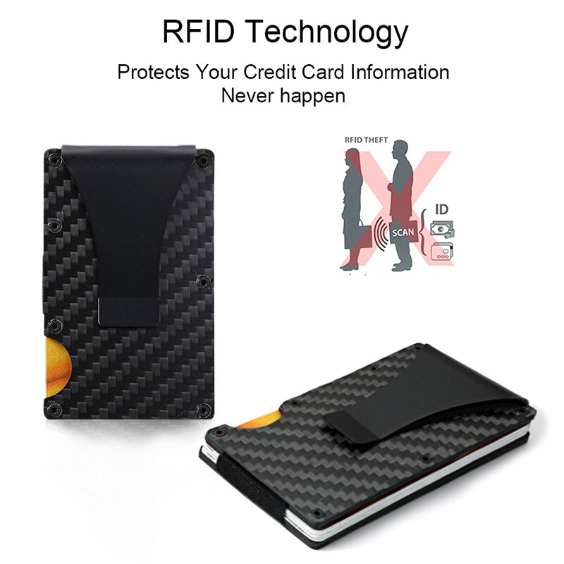 Enjoy safety, privacy and security with our Carbon Fiber RFID Wallet. Convenience and elegance meet security in this slim fit wallet. Free Express Shipping.