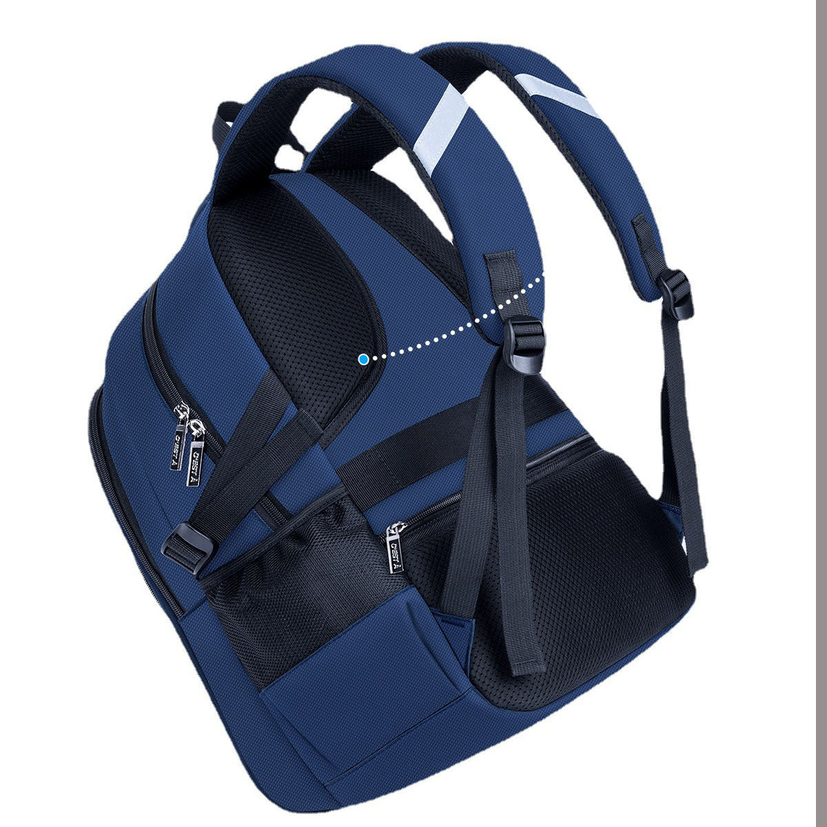 Sport our Ergonomic Backpack whether you're headed to class or hanging with friends. The ergonomic design reduces shoulder, neck and back strain.  Offering design and color options as function meets fashion in this stand-out backpack.