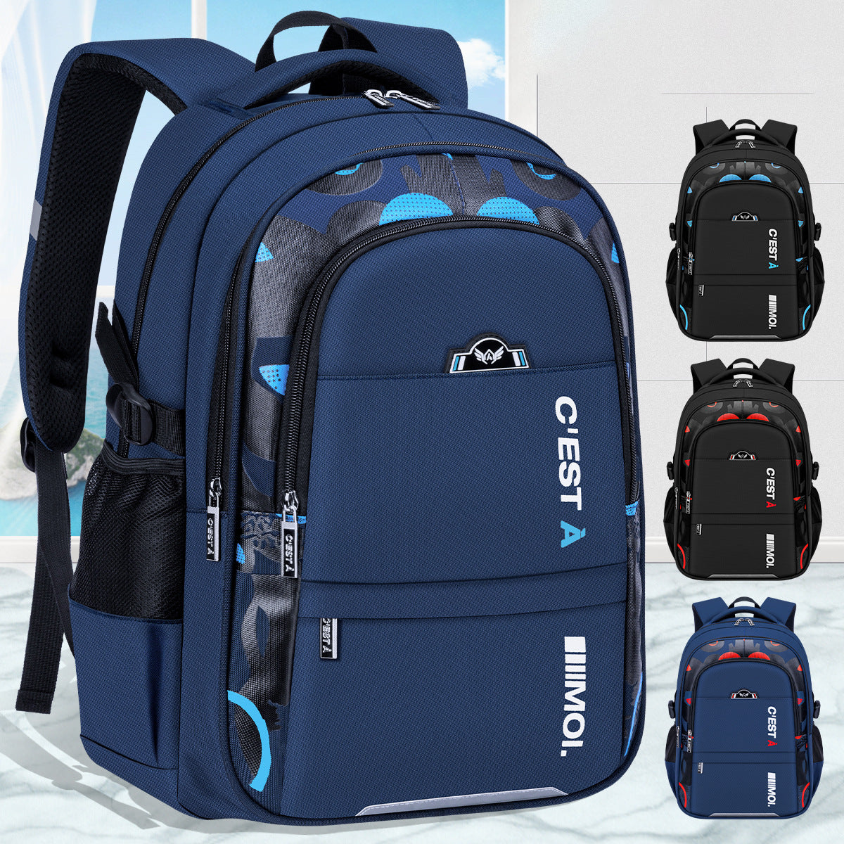 Sport our Ergonomic Backpack whether you're headed to class or hanging with friends. The ergonomic design reduces shoulder, neck and back strain.  Offering design and color options as function meets fashion in this stand-out backpack.