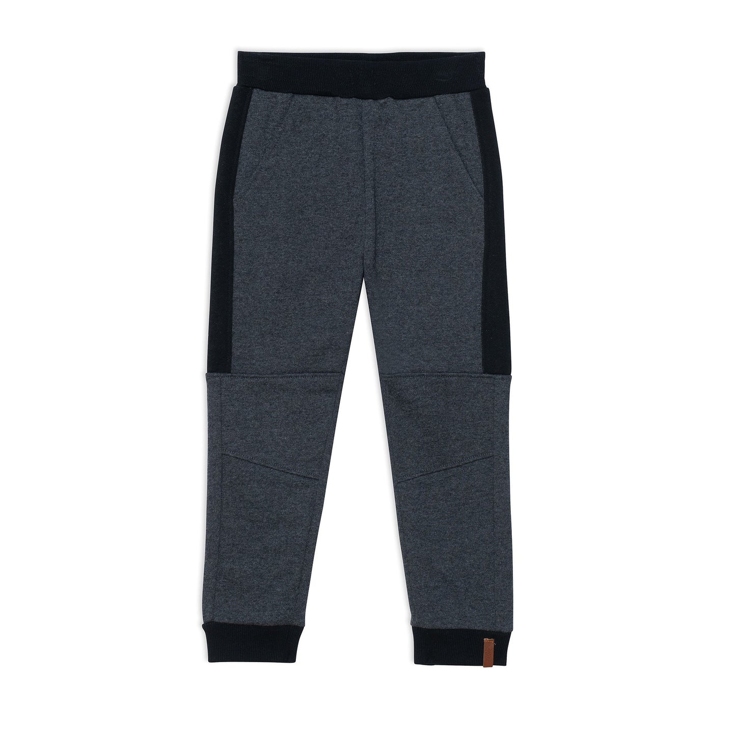 Fleece Sweatpants Dark Heather Grey And Black