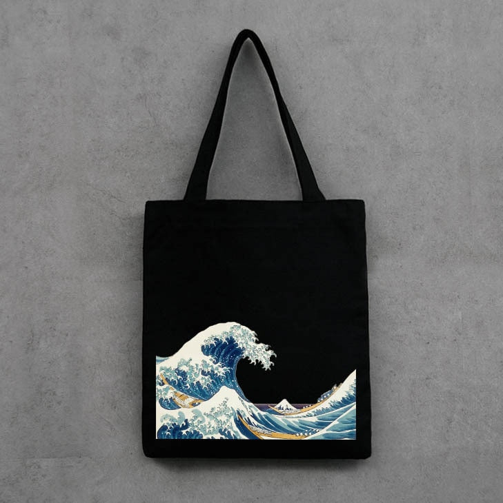 Spice up your eco-friendly lifestyle with any one or more of our Graphic Printed Canvas Tote Bags. Roomy and comfortable to wear. Your friends will be green with envy.