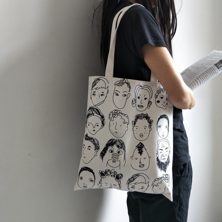 Spice up your eco-friendly lifestyle with any one or more of our Graphic Printed Canvas Tote Bags. Roomy and comfortable to wear. Your friends will be green with envy.