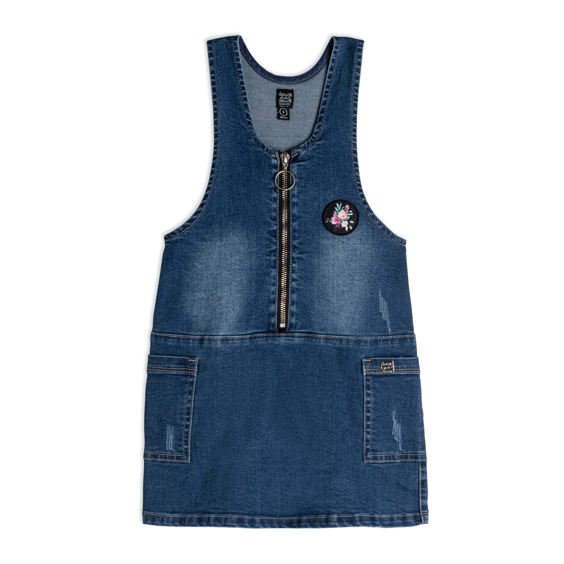 Easy to layer over any top or bodysuit, our Jean Jumper Blue Denim offers comfort, style, and versatility.