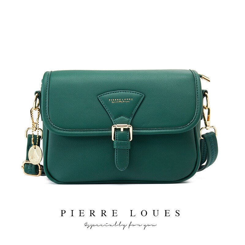 Pierre Loues Crossbody Handbag. With six vibrant colors to choose from, you might be tempted to get two. And at this value, why not?  Ample room for your necessities. Stylish accessory. 