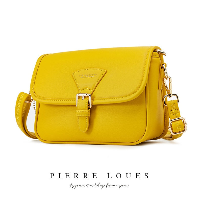 Pierre Loues Crossbody Handbag. With six vibrant colors to choose from, you might be tempted to get two. And at this value, why not?  Ample room for your necessities. Stylish accessory. 