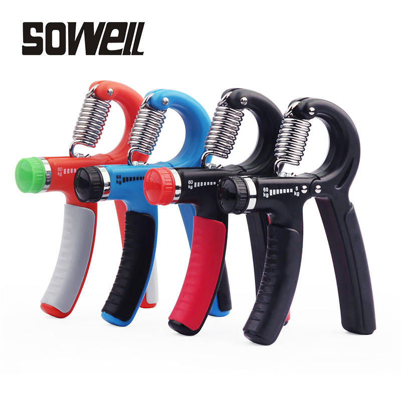 The Soweil Hand Grip. 100% Brand new and high quality! An excellent training tool that strengthens your hands, wrist and forearm. Adjustable.