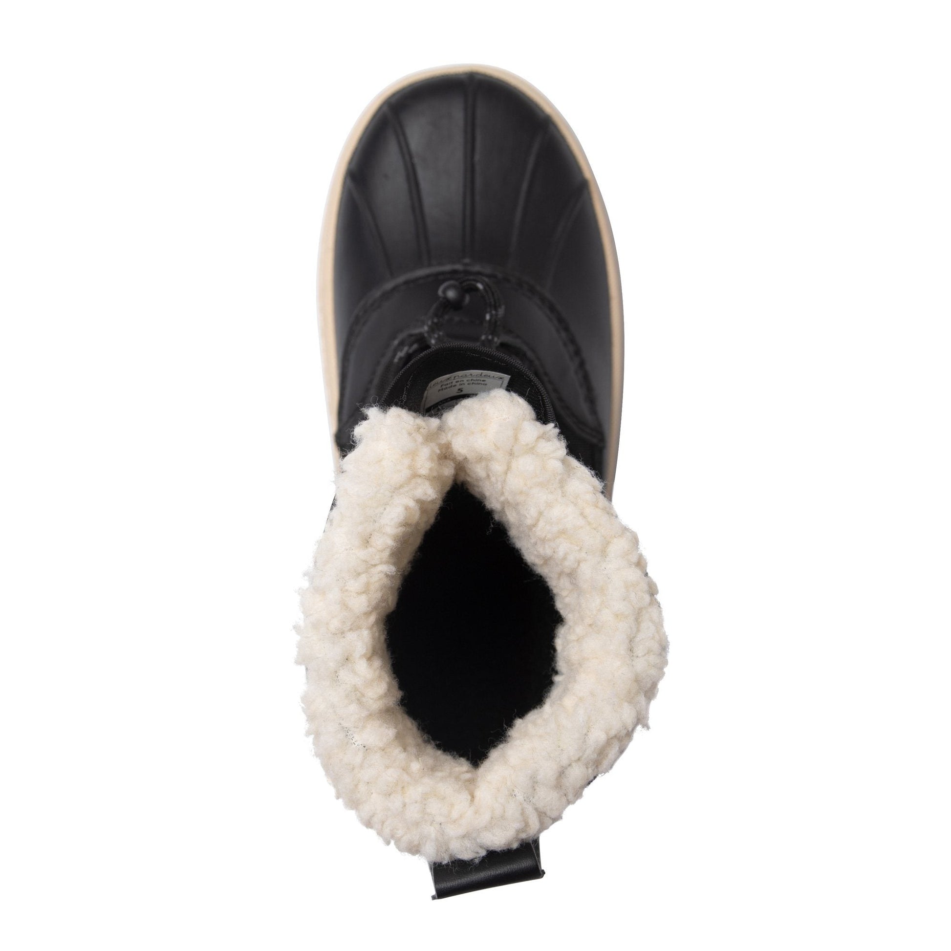 Protect your little one's tootsies on a cold day with our Winter Boots Black. Made from soft acrylic, these boots are the perfect way to keep the feet warm, and the neutral color makes them a cinch to pair with any outfit.