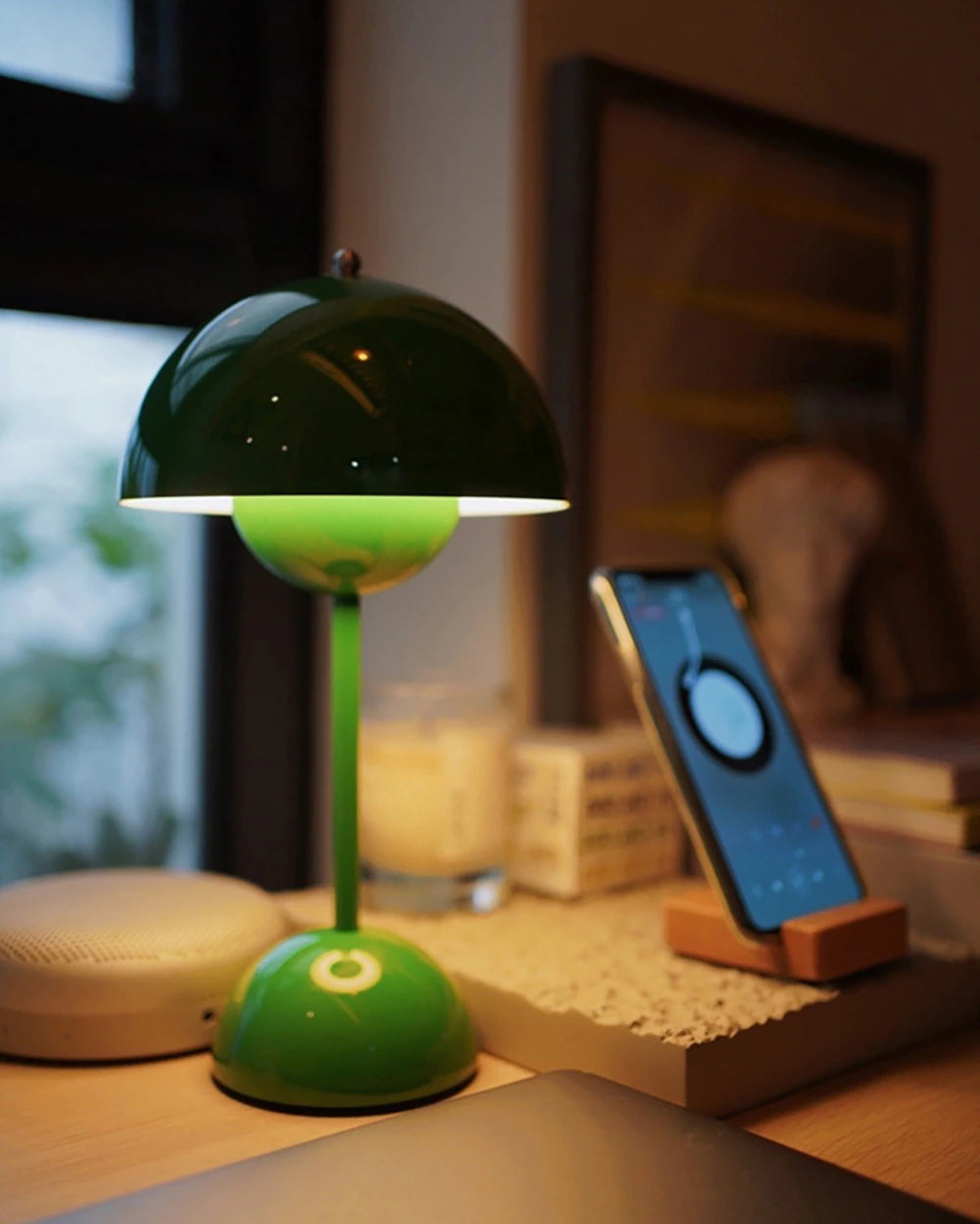 Panton Rechargeable Mushroom Table Lamp