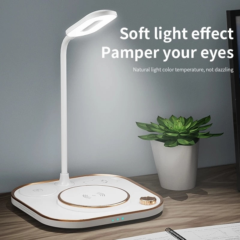 15w LED 3 In 1 Wireless Charger Lamp