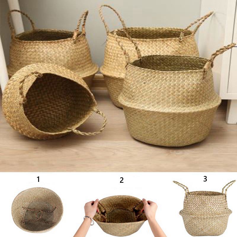 Wickerwork Handmade Seagrass Planter Basket