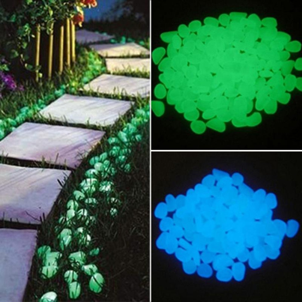 Glow In The Dark Luminous Garden Pebbles