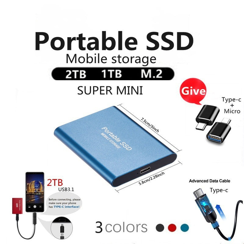 Mini Portable SSD Mobile Storage